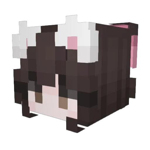 AKUMA377 Minecraft avatar head, 3D render