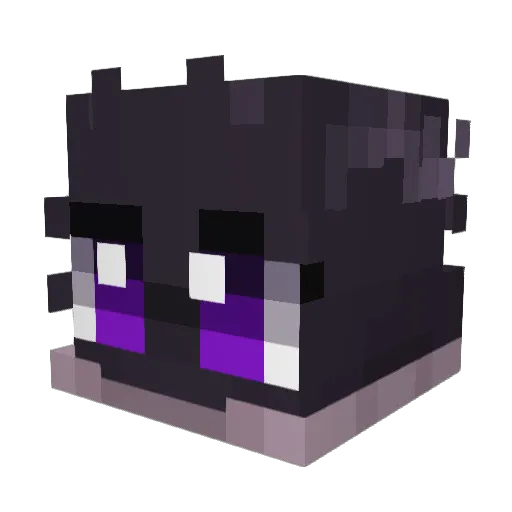 AKWarlock Minecraft avatar head, 3D render