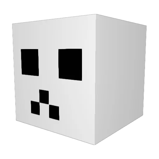 AKYA4188 Minecraft avatar head, 3D render