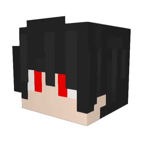 AK_7735 Minecraft avatar head, 3D render