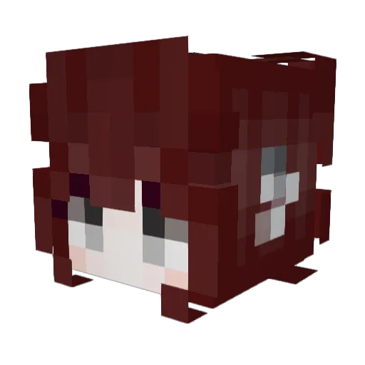 AKaichyan Minecraft avatar head, 3D render