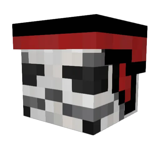 AKappa23 Minecraft avatar head, 3D render
