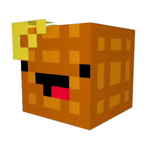 AKay_ Minecraft avatar head, 3D render