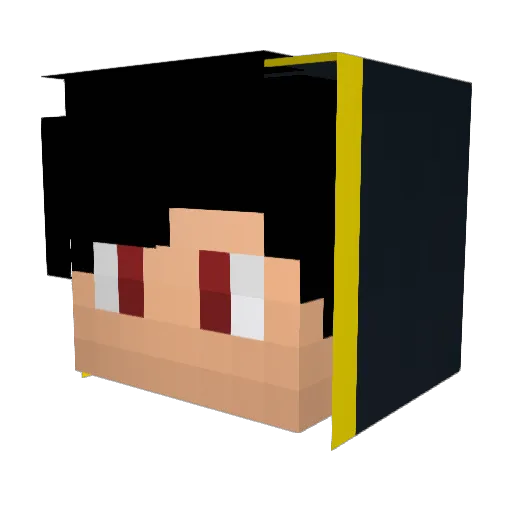 AKeremDVT_ Minecraft avatar head, 3D render