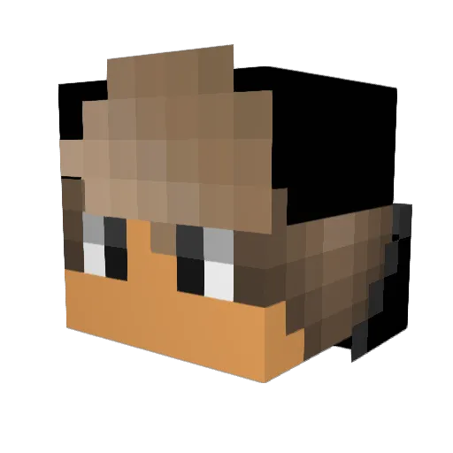 AL3JMI0 Minecraft avatar head, 3D render