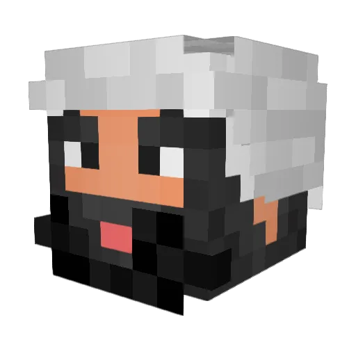 AL3SS1O Minecraft avatar head, 3D render