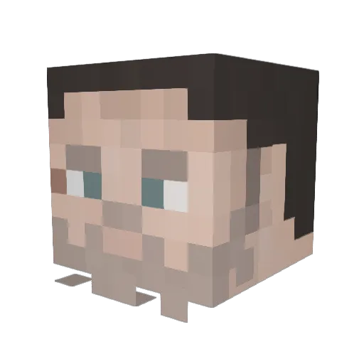 AL3XWAYNE Minecraft avatar head, 3D render