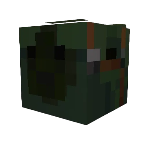 AL3X_H Minecraft avatar head, 3D render