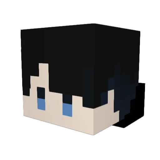 AL3X_gg Minecraft avatar head, 3D render