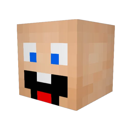AL4N1S_MX Minecraft avatar head, 3D render