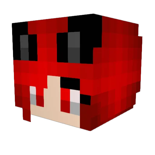 ALAS0131 Minecraft avatar head, 3D render