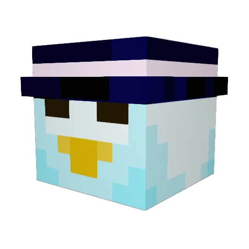 ALBATR0S5 Minecraft avatar head, 3D render