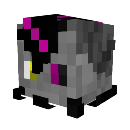 ALBAXZS Minecraft avatar head, 3D render