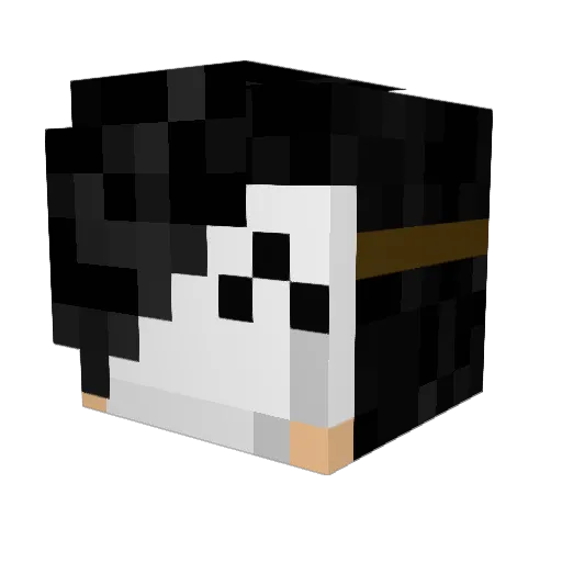 ALBERTAKENc Minecraft avatar head, 3D render