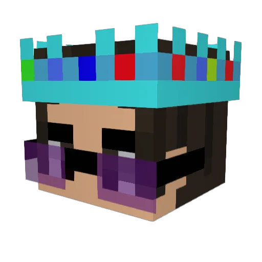 ALCACHOFITA991 Minecraft avatar head, 3D render