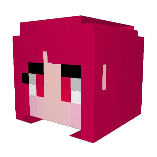 ALCROW Minecraft avatar head, 3D render