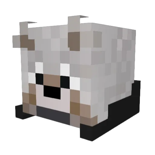 ALD211 Minecraft avatar head, 3D render