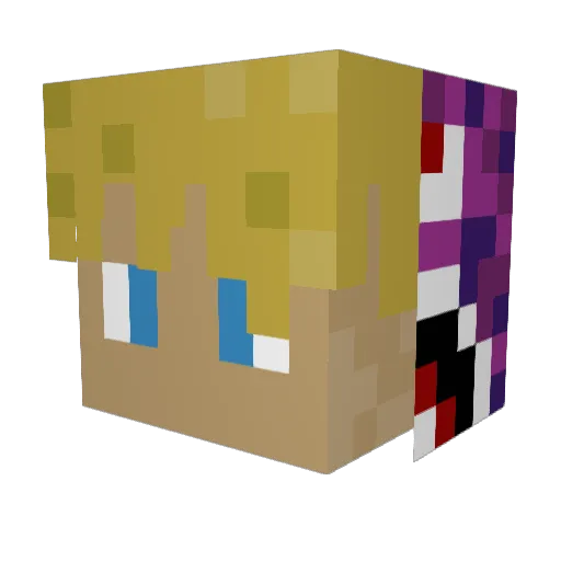 ALE9363 Minecraft avatar head, 3D render
