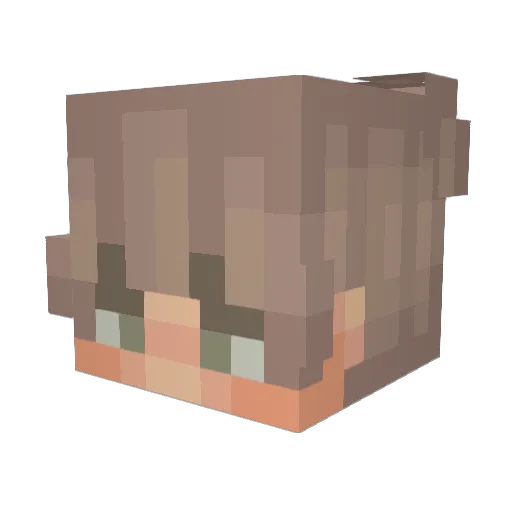 ALEKSAzz Minecraft avatar head, 3D render