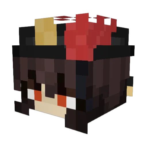 ALEREZONA Minecraft avatar head, 3D render