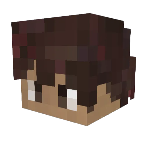 ALESIH0 Minecraft avatar head, 3D render