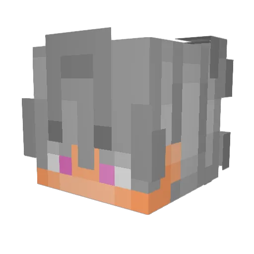 ALESSINH0 Minecraft avatar head, 3D render