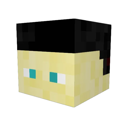 ALESSIOGR Minecraft avatar head, 3D render