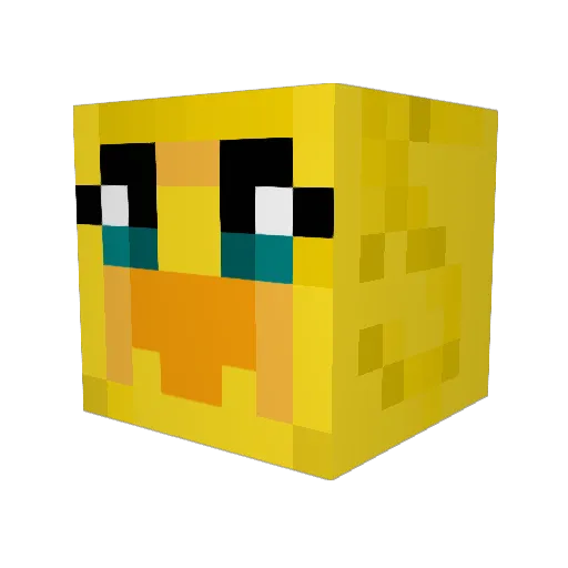 ALESSIO_B Minecraft avatar head, 3D render