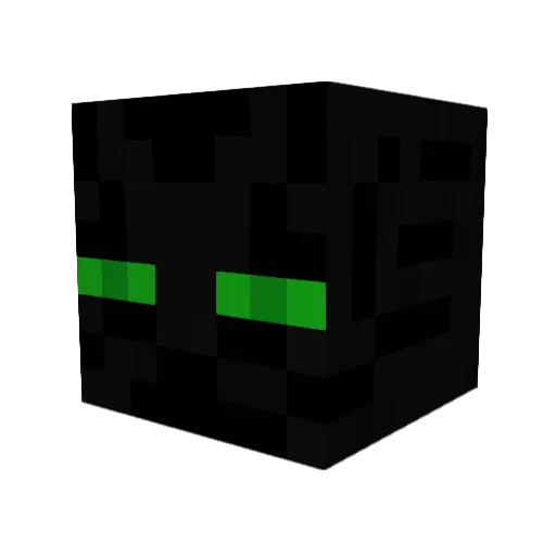 ALEWOW Minecraft avatar head, 3D render