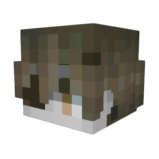 ALEXEYPRO Minecraft avatar head, 3D render