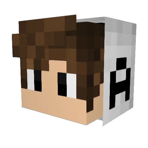 ALEXNETOPIERVIP_ Minecraft avatar head, 3D render