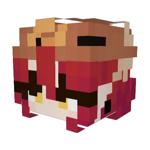 ALEXNOBEER Minecraft avatar head, 3D render