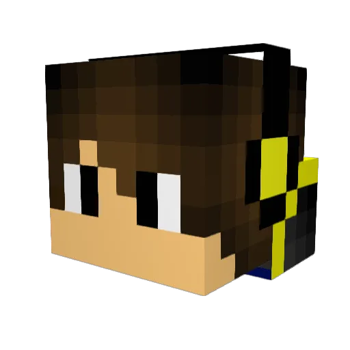 ALEXSTEVE2 Minecraft avatar head, 3D render