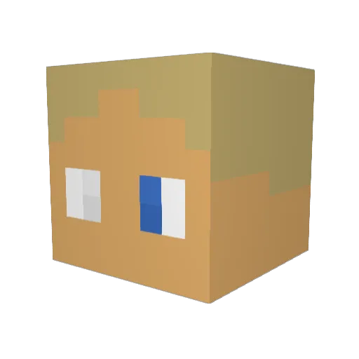 ALEXWILLCLAPU Minecraft avatar head, 3D render