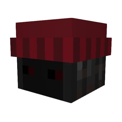 ALEXX_BLOG Minecraft avatar head, 3D render