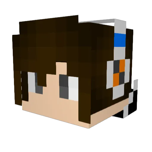 ALEX_HAN Minecraft avatar head, 3D render