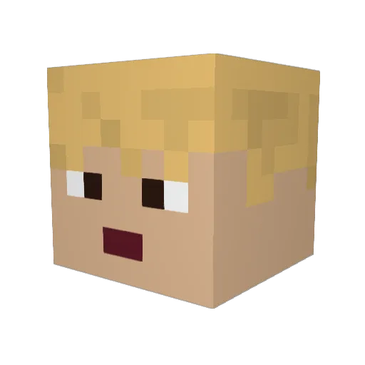ALEX_P2016 Minecraft avatar head, 3D render