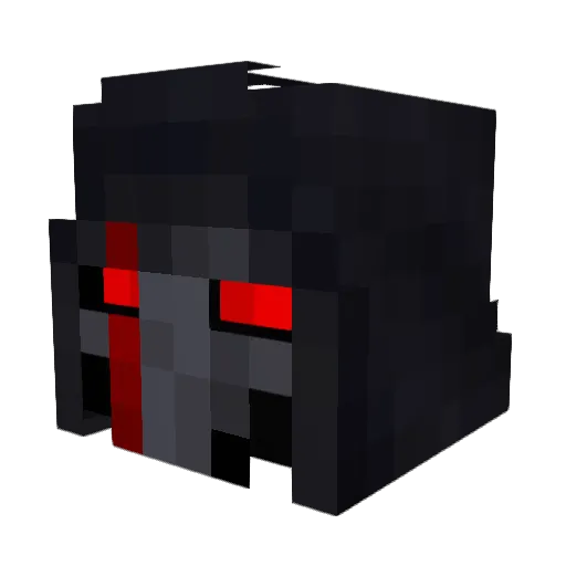 ALFAsus Minecraft avatar head, 3D render