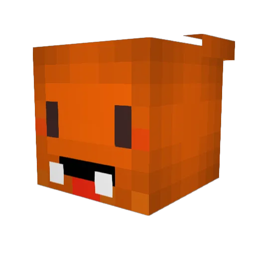 ALG3 Minecraft avatar head, 3D render