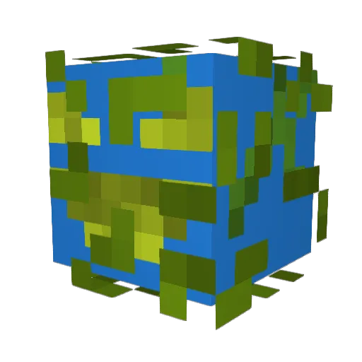 ALGA97 Minecraft avatar head, 3D render