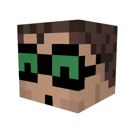 ALGuy1013 Minecraft avatar head, 3D render