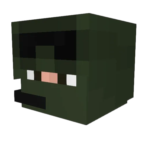 ALH22 Minecraft avatar head, 3D render