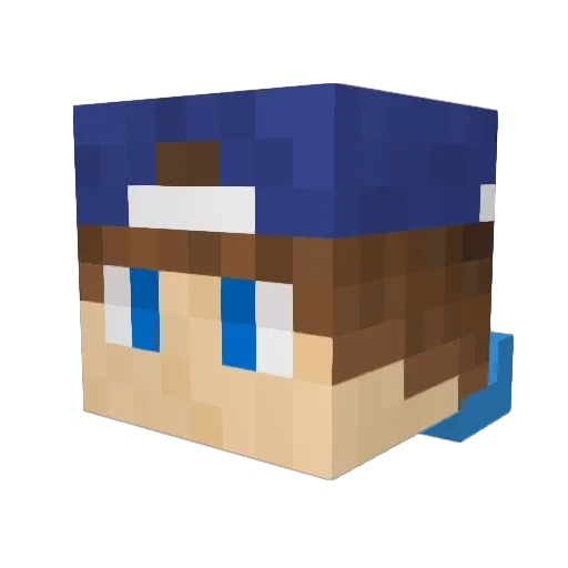 ALINI_152 Minecraft avatar head, 3D render