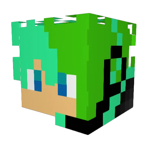ALI_ALTAY Minecraft avatar head, 3D render