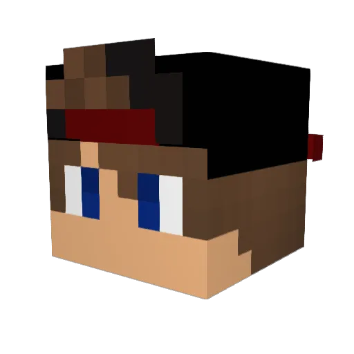 ALI_GAME_OVER_YT Minecraft avatar head, 3D render