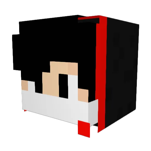 ALI_KD Minecraft avatar head, 3D render