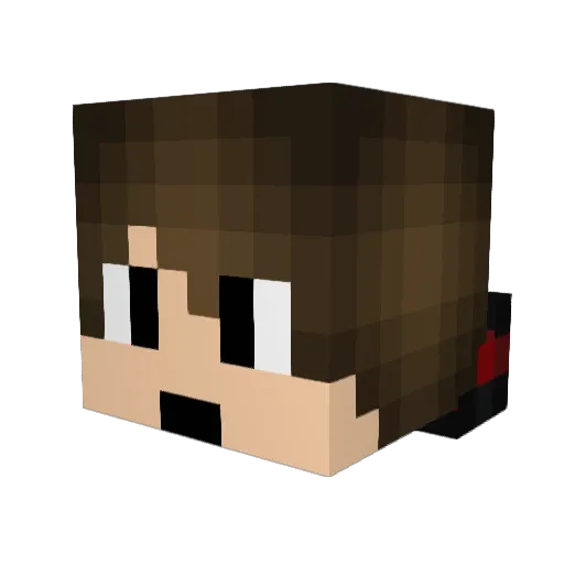 ALI_XG Minecraft avatar head, 3D render