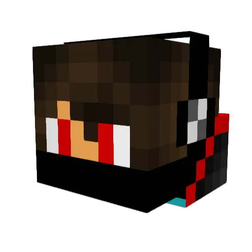ALJobori Minecraft avatar head, 3D render