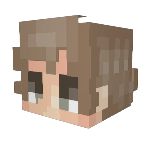 ALKASER11 Minecraft avatar head, 3D render