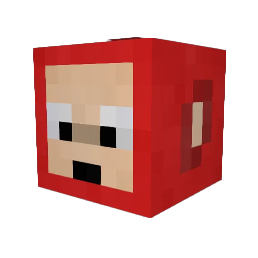 ALLAHAKBAR123 Minecraft avatar head, 3D render